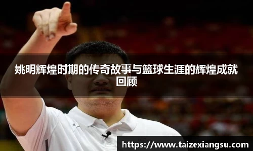姚明辉煌时期的传奇故事与篮球生涯的辉煌成就回顾